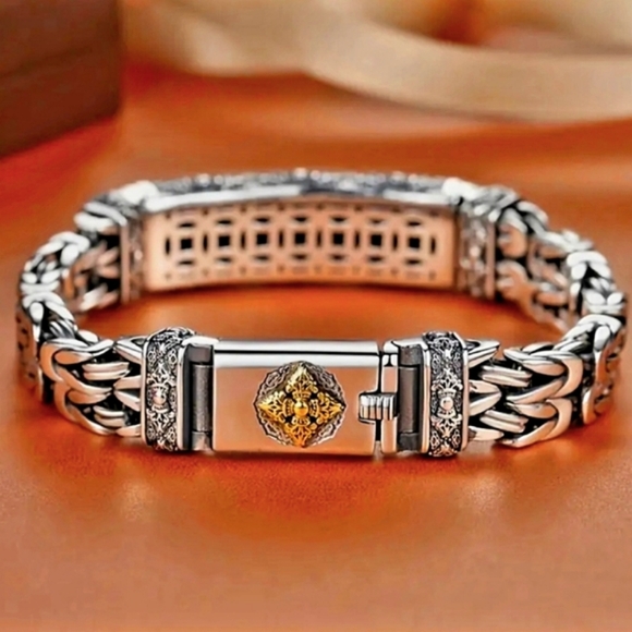 Vintage Style Men's Creative Fashion Trendy Bracelet. Stainless steel Hypoallerg - Picture 7 of 12